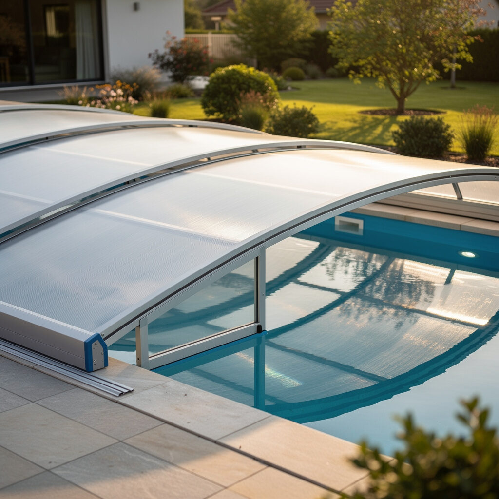 Schwimmbadüberdachung mm – mm Markisenbau Mueller GmbH